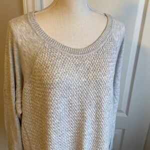 Sonoma - Light Heather Grey Knit Sweater